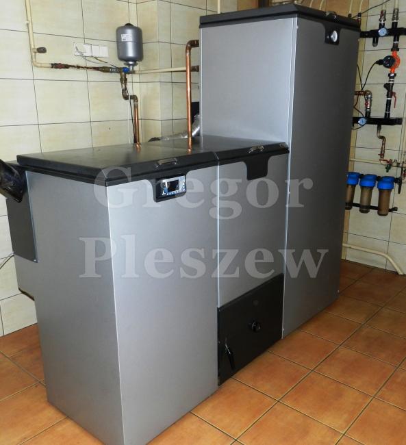 Bufor 500L z kotłem Biovert